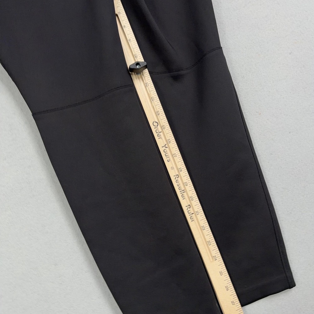 Elie Tahari Leggings Womens Medium Black Mid Rise Ankle Knit Side Stripe Stretch - Picture 9 of 12
